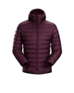 Men’s Burgundy Puffer Jacket
