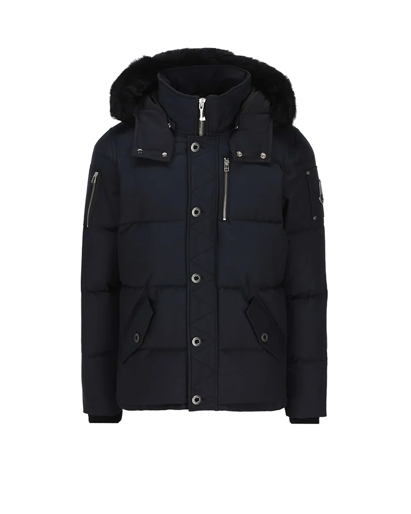 6465465465465 Men’s Charcoal Puffer Jacket - Image 1