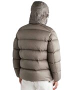 Mens Grey Puffer Jacket - Image 2
