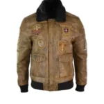 Aviator Mens Fur Bomber Jacket
