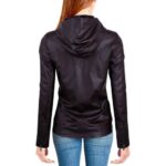 Women’s Asymmetrical Leather Jacket - Image 3