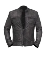 Bomber Lambskin Genuine Leather Jacket - Image 3