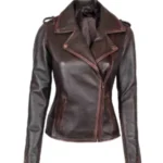 Chocolate Women Leather Jacket