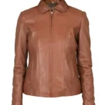 Colette Brown Leather Jacket