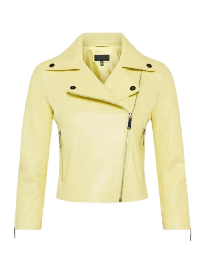 Faux Leather Women’s Biker Jacket - Image 1