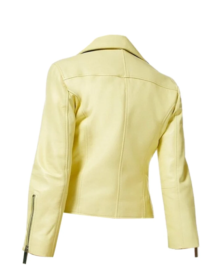 Faux Leather Women’s Biker Jacket - Image 3