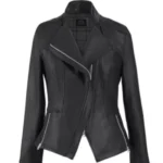 Jennifer Ladies Black Cropped Jacket