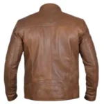 Men Camel Dodge Biker Jacket - Image 2