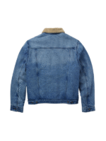 Men Sherpa Collar Denim Jacket - Image 3