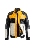 Men Vintage Cafe Racer Retro Leather Jacket