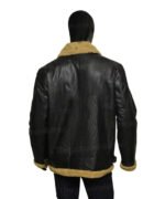 Mens Aviator Black Jacket - Image 2