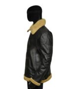Mens Aviator Black Jacket - Image 4