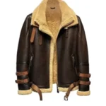 Mens B3 Flight Shearling Aviator Leather Jacket - Image 4