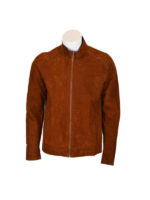 Men’s Bomber Biker Suede Leather Jacket