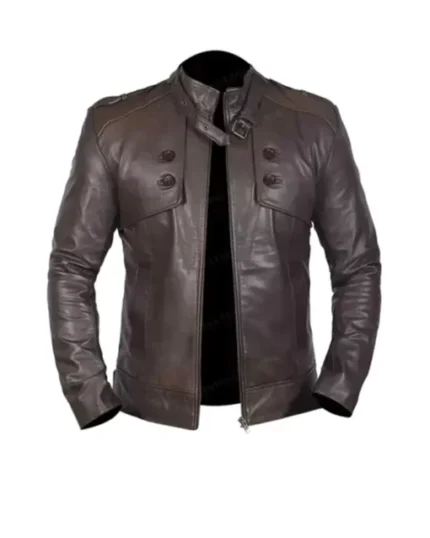 Men’s Brown Bomber Biker Jacket