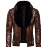 Men’s Brown Retro Aviator Jacket