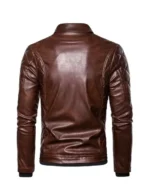 Men’s Brown Retro Aviator Jacket - Image 4
