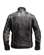 Mens Vintage Retro Distressed Black Antique Jacket - Image 3