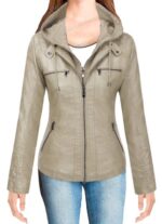 Women Removable Leather Jacket - Image 4