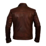Vintage Brown Leather Jacket - Image 3