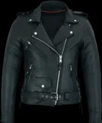Women’s Classic Motorcycle Leather Jacket