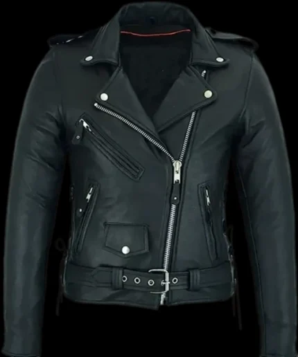 Women’s Classic Motorcycle Leather Jacket