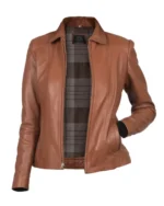 Colette Brown Leather Jacket