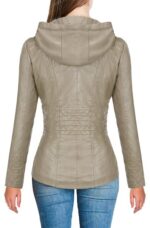 Women Removable Leather Jacket - Image 2