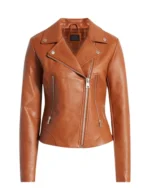 Womens Real Brown Leather Jacket