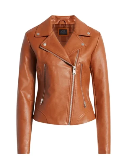 Womens Real Brown Leather Jacket