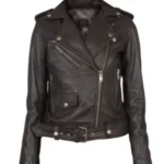 Women Alison Brown Biker Jacket