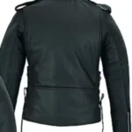 Women’s Classic Motorcycle Leather Jacket - Image 3