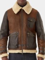 Men In Kilts Shearling Aviator Jacket - Image 2