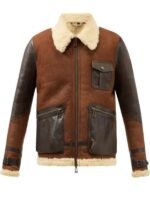 Men In Kilts Shearling Aviator Jacket
