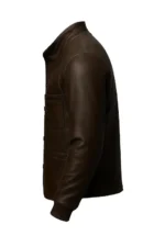Men’s Brown Tom Hardy Leather Jacket - Image 3