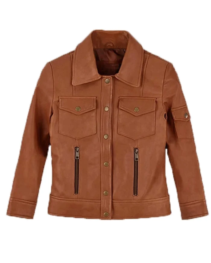 Men’s Genuine Leather Classic Biker Jacket - Image 1