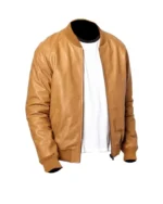 Tan Brown Bomber Jacket