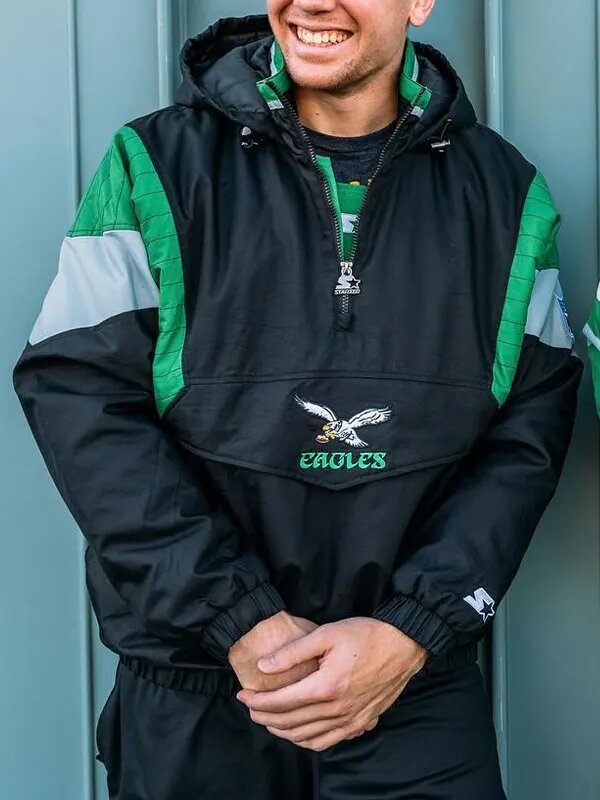 kelly-green-philadelphia-eagles-starter-jacket-1 Philadelphia Eagles Starter Jacket - Image 1