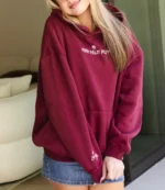 Live in the Moment Hoodie In Cherry - Image 3
